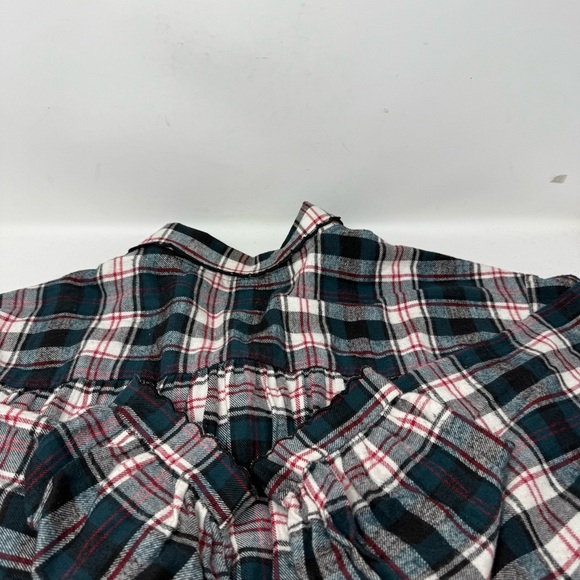 Kathy Ireland Green Tartan Plaid Maxi Length Flannel Night Gown 4X Long Sleeve - Picture 11 of 14